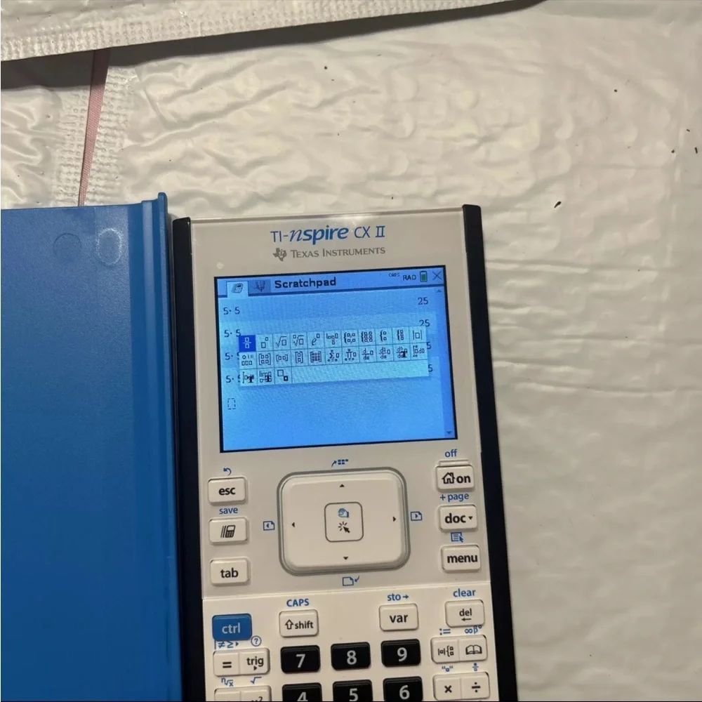 Texas Instruments TI Nspire CX II Graphing Calculator with charger USB cable